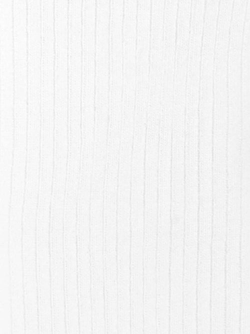 Dilly Socks Notre Chaussettes: Ribbed Snow White