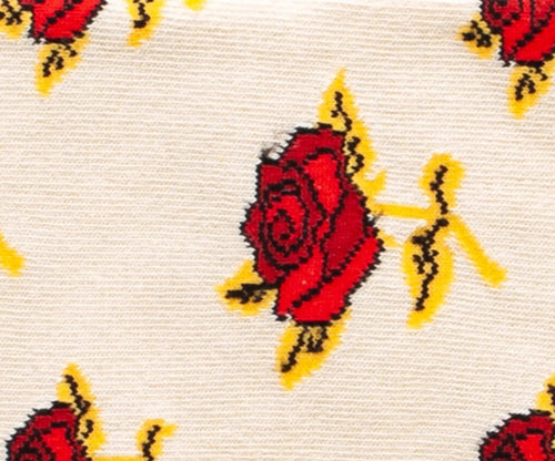 Dilly Socks Notre Chaussettes: Sand Roses