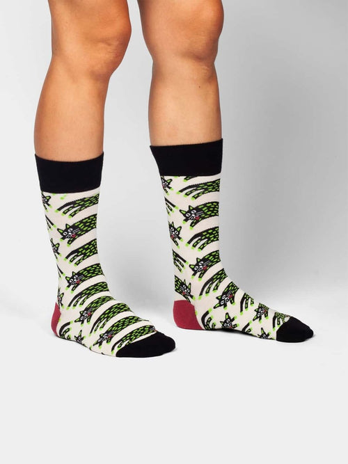 Dilly Socks Notre Chaussettes: Scratch Cats
