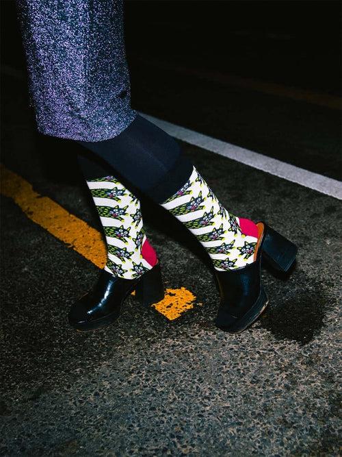 Dilly Socks Notre Chaussettes: Scratch Cats
