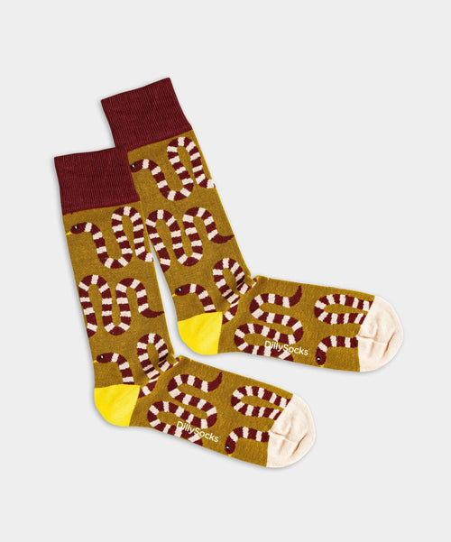 Dilly Socks Notre Chaussettes: Serpent