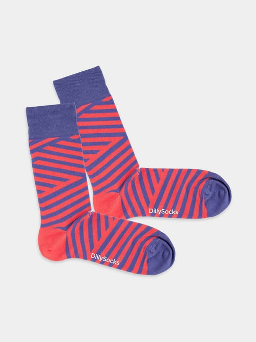 dilly socks Notre Chaussettes: Serrated Stripes