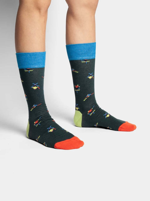 Dilly Socks Notre Chaussettes: Ski Free