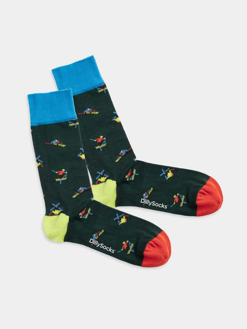 dilly socks Notre Chaussettes: Ski Free