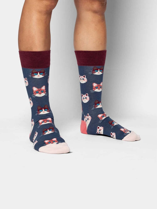 Dilly Socks Notre Chaussettes: Sky Kitten