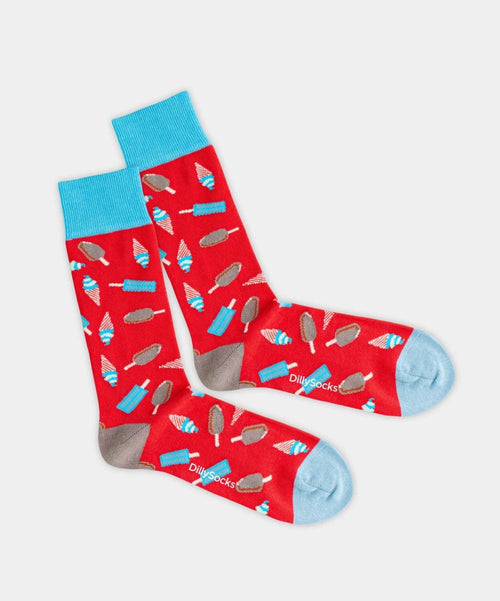 dilly socks Notre chaussettes: Strawberry Ice Cream