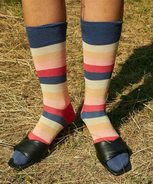 Dilly Socks Notre Chaussettes: Sunrise Stripes