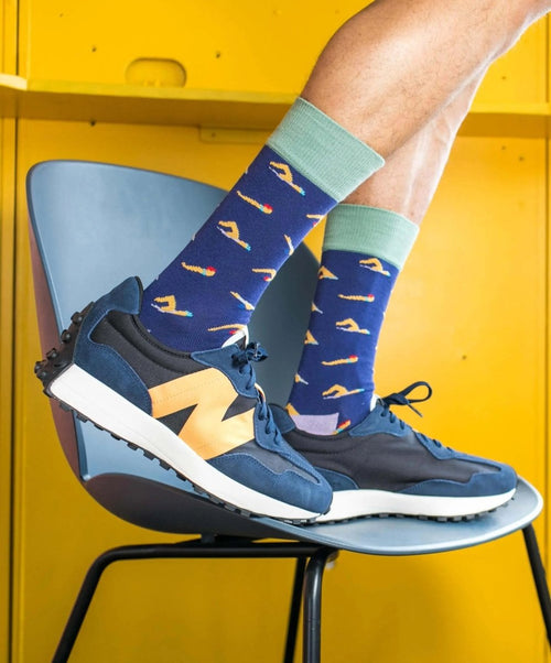 Dilly Socks Notre Chaussettes: Swim Blue