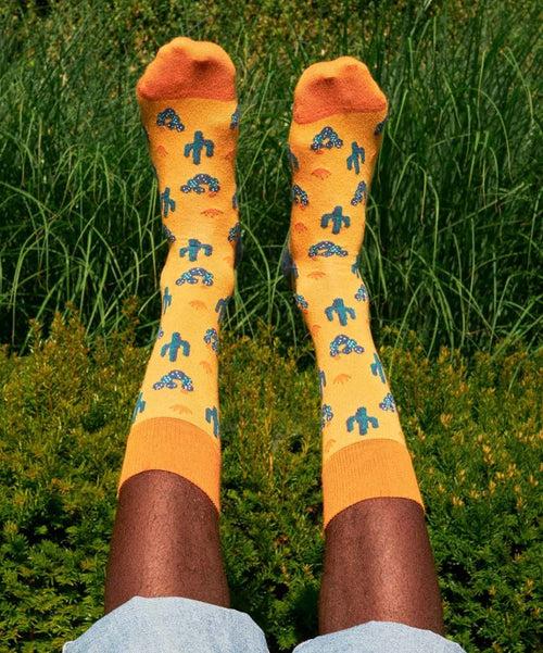 Dilly Socks Notre Chaussettes: Tequila Sunrise