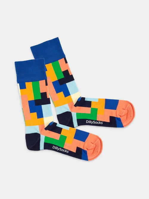 dilly socks Notre Chaussettes: Tetrical Vision