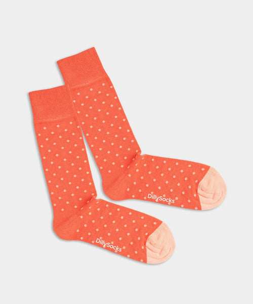 Dilly Socks Notre Chaussettes: Tiny Fire Dots