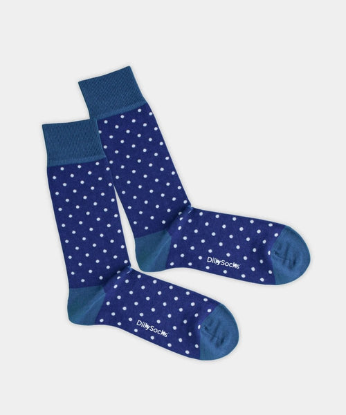 dilly socks Notre chaussettes: Tiny Moon Dots