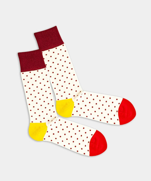 dilly socks Notre chaussettes: Tiny Rose Dots
