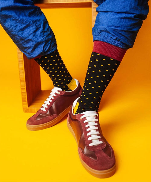 Dilly Socks Notre Chaussettes: Tiny Sun Dots