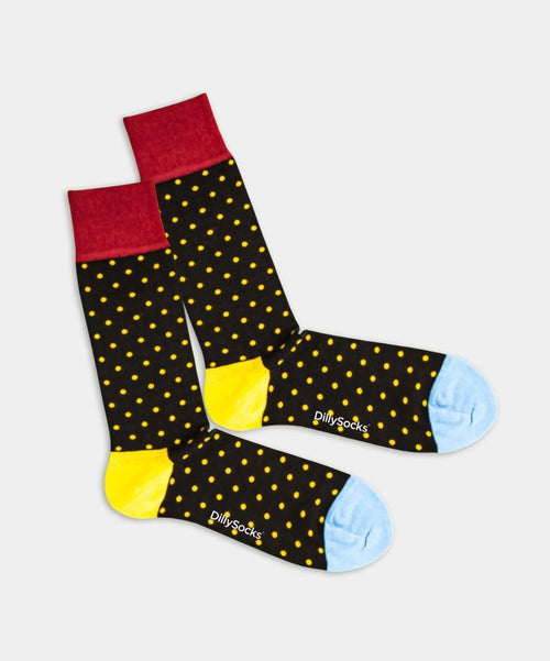dilly socks Notre chaussettes: Tiny Sun Dots