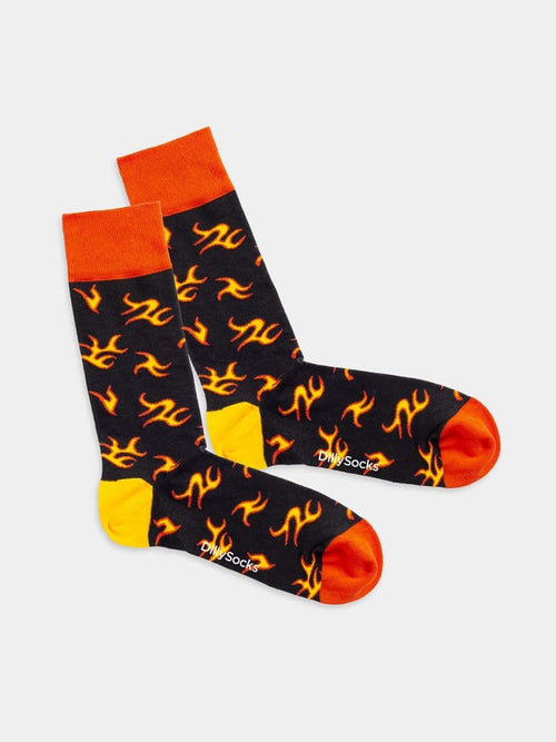 dilly socks Notre Chaussettes: Tribal Fire
