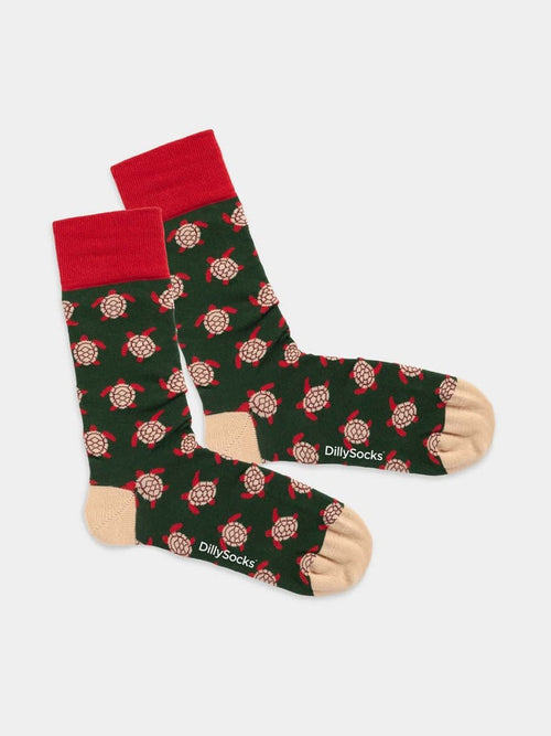 dilly socks Notre chaussettes: Turtle Love