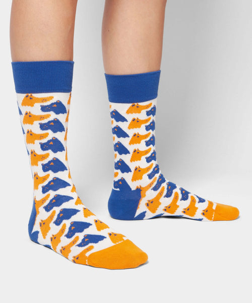 Dilly Socks Notre Chaussettes: Two-Faced Dog