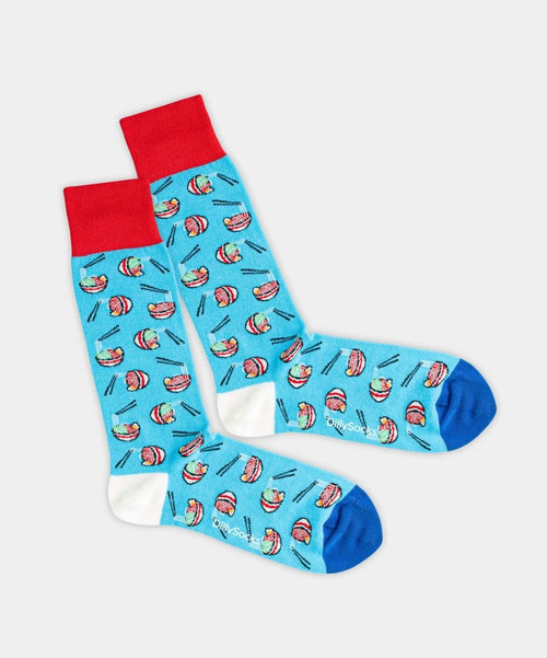 dilly socks Notre chaussettes: Udon Blue