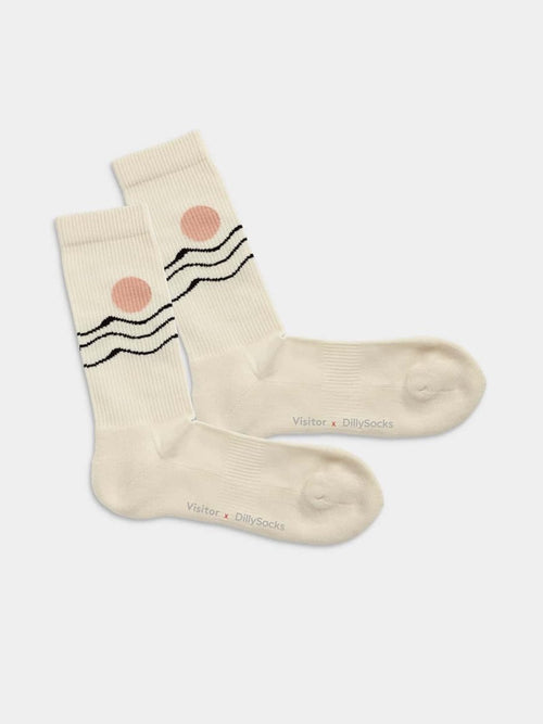 dilly socks Notre chaussettes: Vagues noires