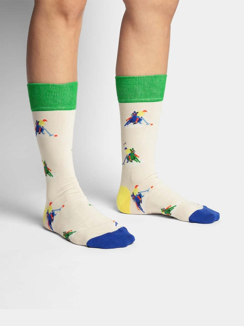 Dilly Socks Notre Chaussettes: White Turf DS