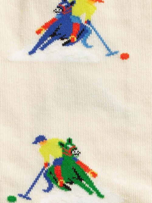 Dilly Socks Notre Chaussettes: White Turf DS