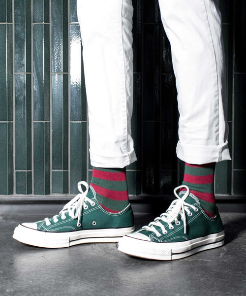 Dilly Socks Notre Chaussettes: Wood Wine