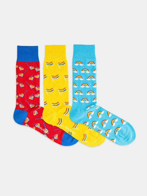 Dilly Socks Notre Coffrets Cadeaux: Pride Rainbow