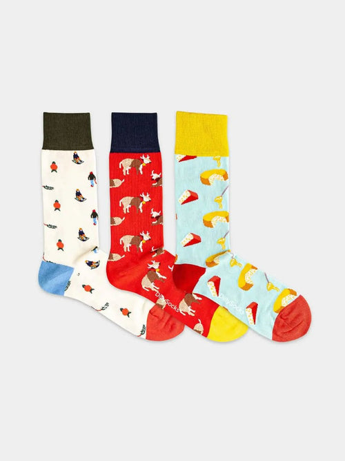 Dilly Socks Notre Coffrets Cadeaux: Swiss Cliche