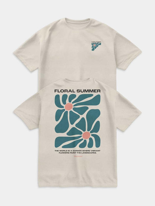dilly socks Notre T-Shirts: Floral Summer