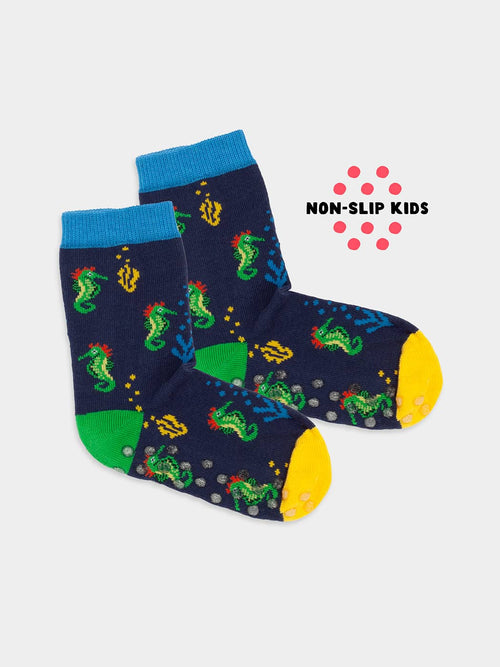 dilly socks Notre Chaussettes antidérapantes pour enfants: Histoire de Lil Seahorse Antidérapant