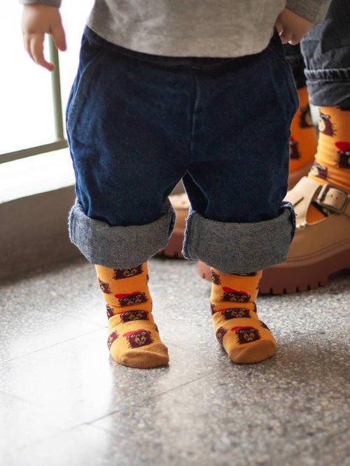 Dilly Socks Notre Chaussettes Antidérapantes Pour Enfants: Lil Bievers In The Hood Non-Slip