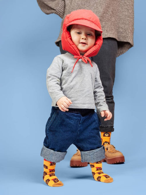 Dilly Socks Notre Chaussettes Antidérapantes Pour Enfants: Lil Bievers In The Hood Non-Slip
