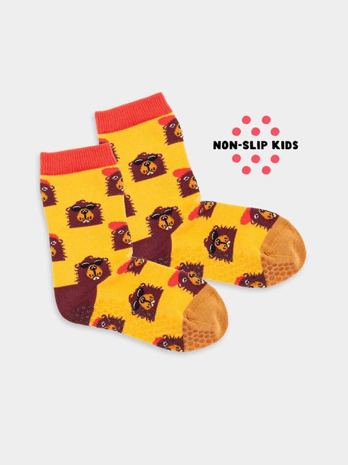 dilly socks Notre Chaussettes antidérapantes pour enfants: Lil Bievers In The Hood Non-Slip