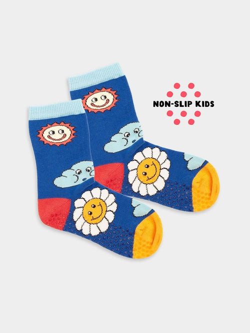 dilly socks Notre Chaussettes antidérapantes pour enfants: Lil Weather Forecast Non-Slip