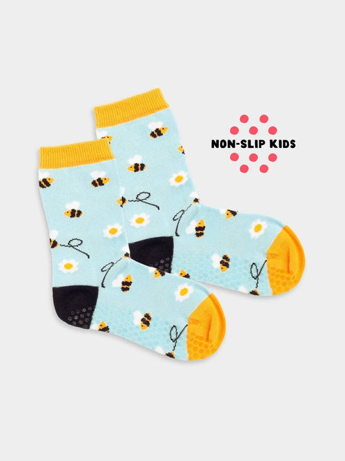 dilly socks Notre Chaussettes antidérapantes pour enfants: Lil Busy Bees Non-Slip
