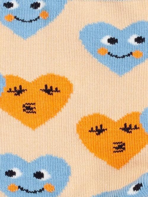 Dilly Socks Notre Chaussettes Antidérapantes Pour Enfants: Lil Sourire Coeurs Antidérapant