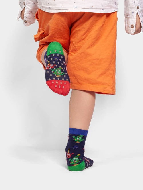 Dilly Socks Notre Chaussettes Antidérapantes Pour Enfants: Lil Christmas Choir Antidérapant