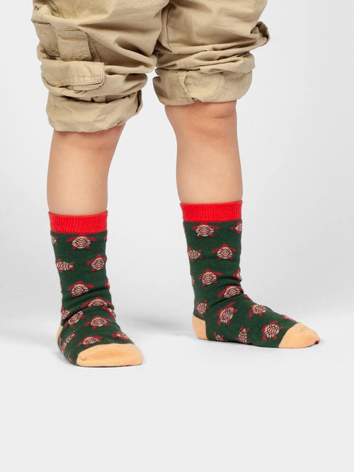Dilly Socks Notre Chaussettes Antidérapantes Pour Enfants: Lil Turtle Love Antidérapant