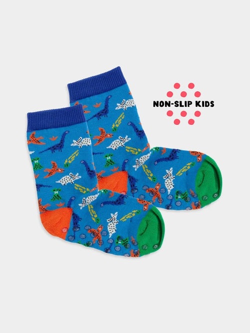 dilly socks Notre Chaussettes antidérapantes pour enfants: Lil Dinosaurs Superstars Antidérapant
