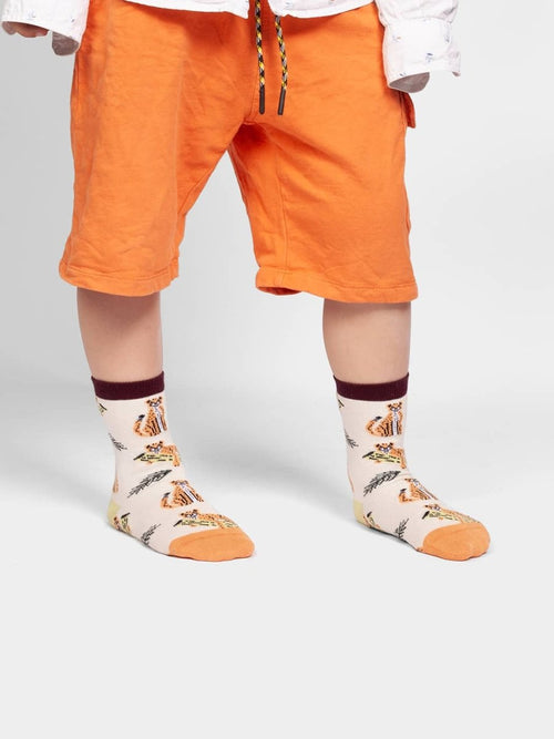 Dilly Socks Notre Chaussettes Antidérapantes Pour Enfants: Lil Chillaxing Chat Antidérapant