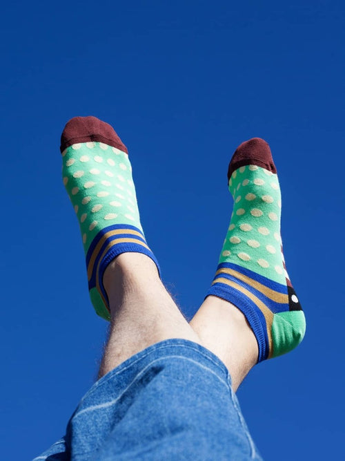 Dilly Socks Notre Chaussettes Baskets: Short All Them Patterns