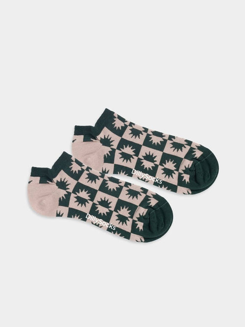 Dilly Socks Notre Chaussettes Baskets: Short Two-Sided Sun