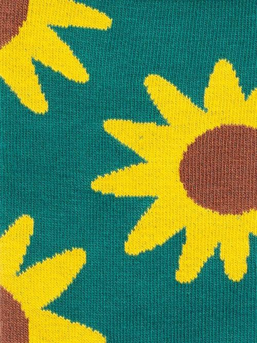 Dilly Socks Notre Chaussettes De Sneakers: Short Blooming Sunflower