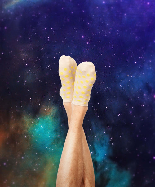 Dilly Socks Notre Chaussettes De Sneakers: Short Mayo Dots