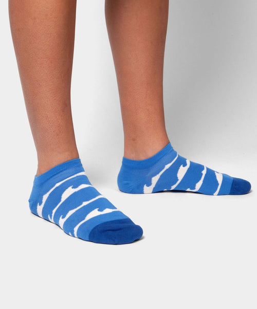 Dilly Socks Notre Chaussettes De Sneakers: Short Wild Waves