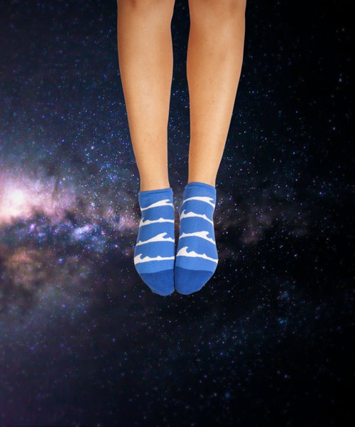 Dilly Socks Notre Chaussettes De Sneakers: Short Wild Waves