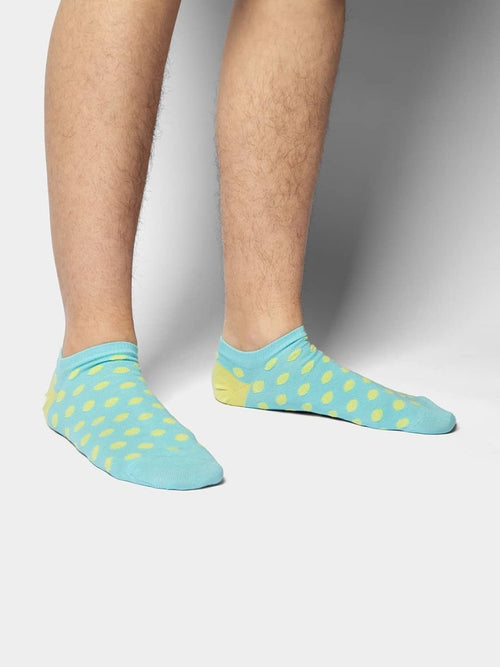 Dilly Socks Notre Chaussettes De Sneakers: Short Yellow Dots