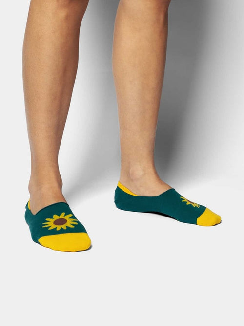 Dilly Socks Notre Chaussettes Invisibles: Hidden Blooming Sunflower