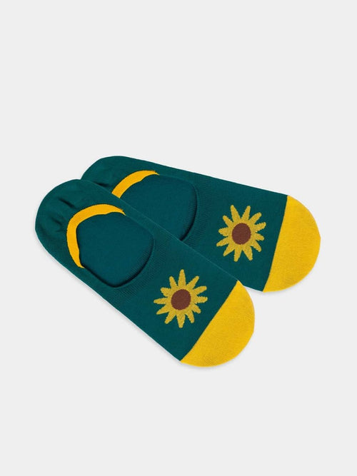 dilly socks Notre chaussettes invisibles: Hidden Blooming Sunflower